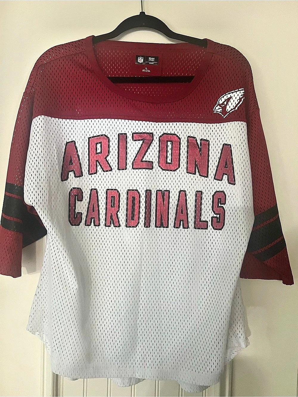 NFL Team Apparel Arizona Cardinals Football Jersey Red & White